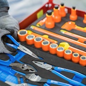 Gray insulated hand tools