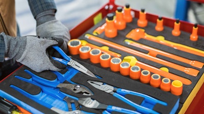 Gray insulated hand tools