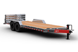A flatbed trailer from Brandt Industries