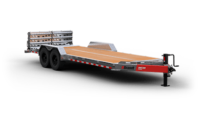 A flatbed trailer from Brandt Industries