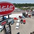 Allstate Peterbilt location and roadsign