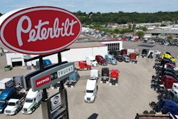 Allstate Peterbilt location and roadsign