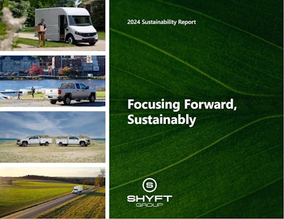 The cover of Shyft Group's 2024 sustainability report.