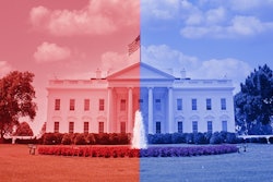 Presidential Election illustration with White House