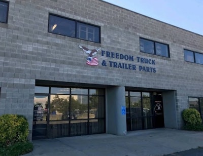 The front of a building