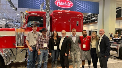 Rush presents Peterbilt Model 389X to sweepstakes winner