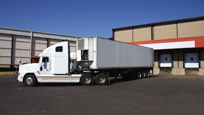 Tractor with reefer trailer