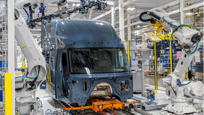 Volvo VNL on the production line