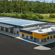 Rendering of Penske Truck Leasing solar-powered center