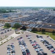 Detroit engine plant aerial view