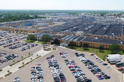 Detroit engine plant aerial view