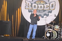 Rusty Rush talking at Tech Skills Rodeo