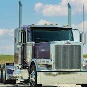 Peterbilt Model 589 with new headlights