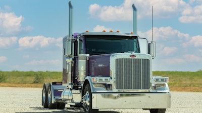 Peterbilt Model 589 with new headlights