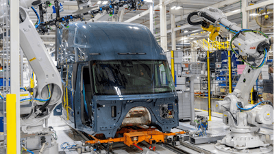 Volvo VNL on the production line