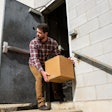 Employee theft sneaking box out of package