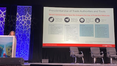 Ana Meuwissen with MEMA speaking about tariffs