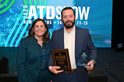 Will Bruser with ATD President Jacqueline Gelb