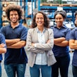 Young people in a workforce