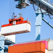 Crane ship container chassis