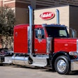 Peterbilt Model 589 milestone truck