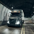 All-new Volvo VNR 300 in a tunnel
