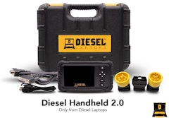 The Diesel Handheld 2.0 and case.