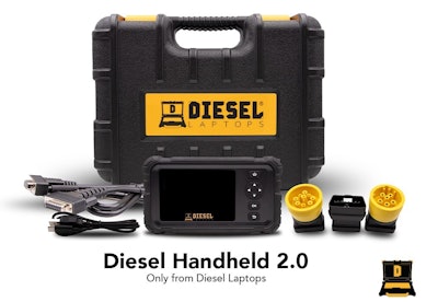 The Diesel Handheld 2.0 and case.