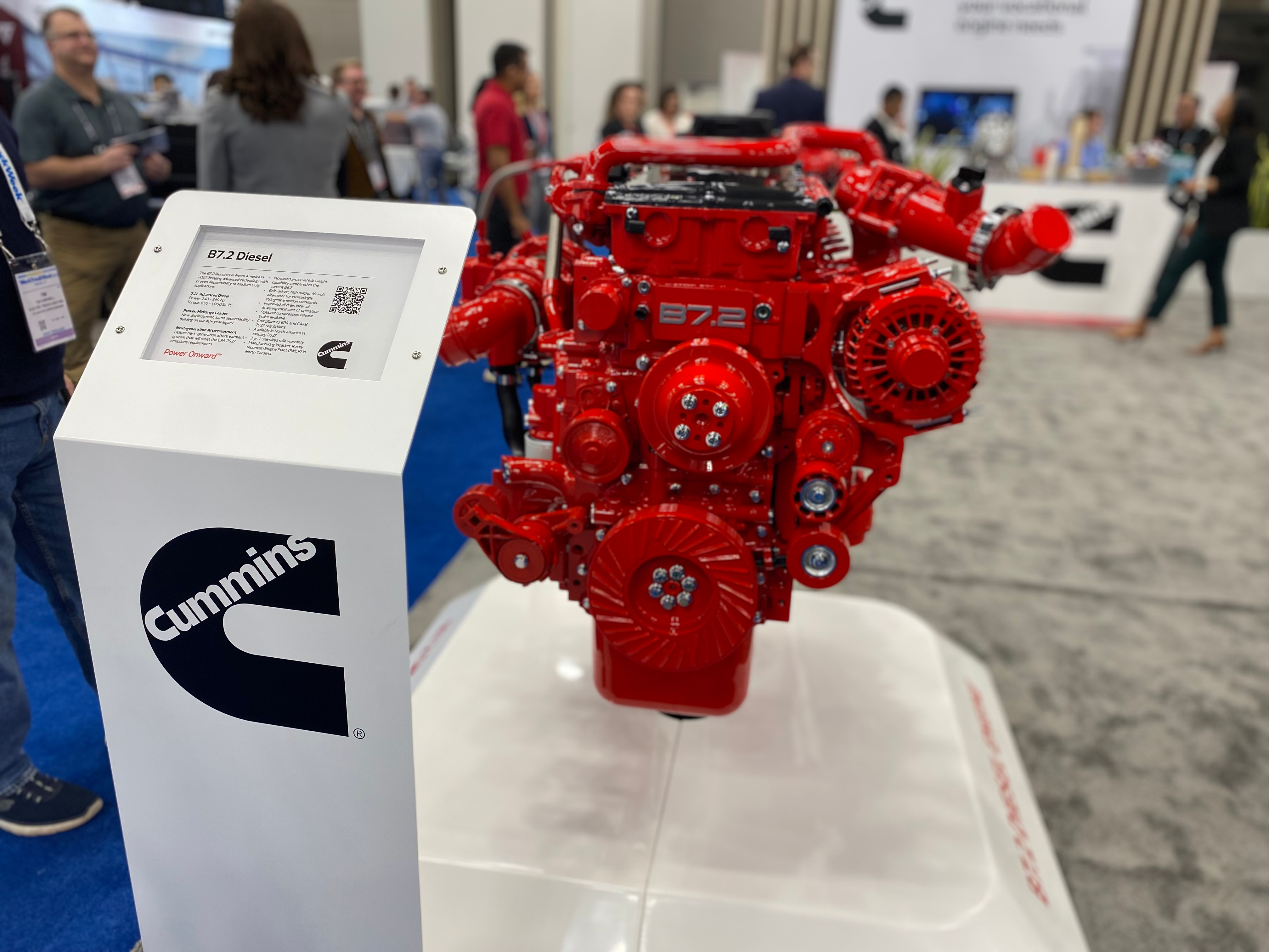 Cummins new B7.2 diesel engine introduced at Work Truck Show