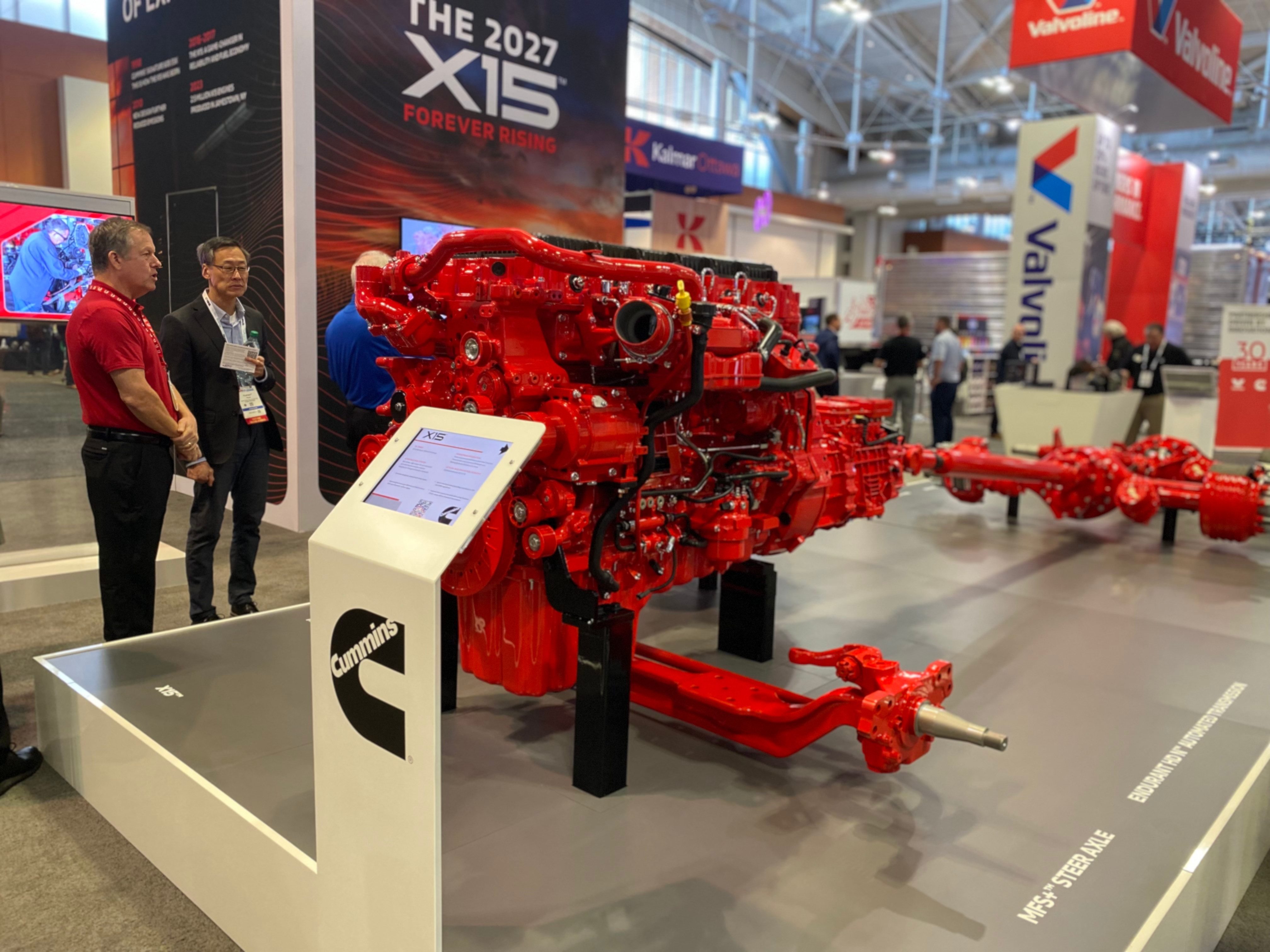 Cummins X15 engine on site at TMC