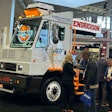 Orange EV terminal truck