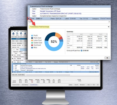 JobView screens from Mitchell 1