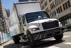 Freightliner M2 106 on urban delivery route
