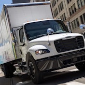 Freightliner M2 106 on urban delivery route