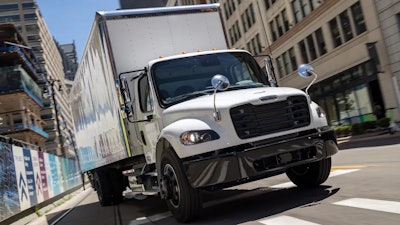 Freightliner M2 106 on urban delivery route
