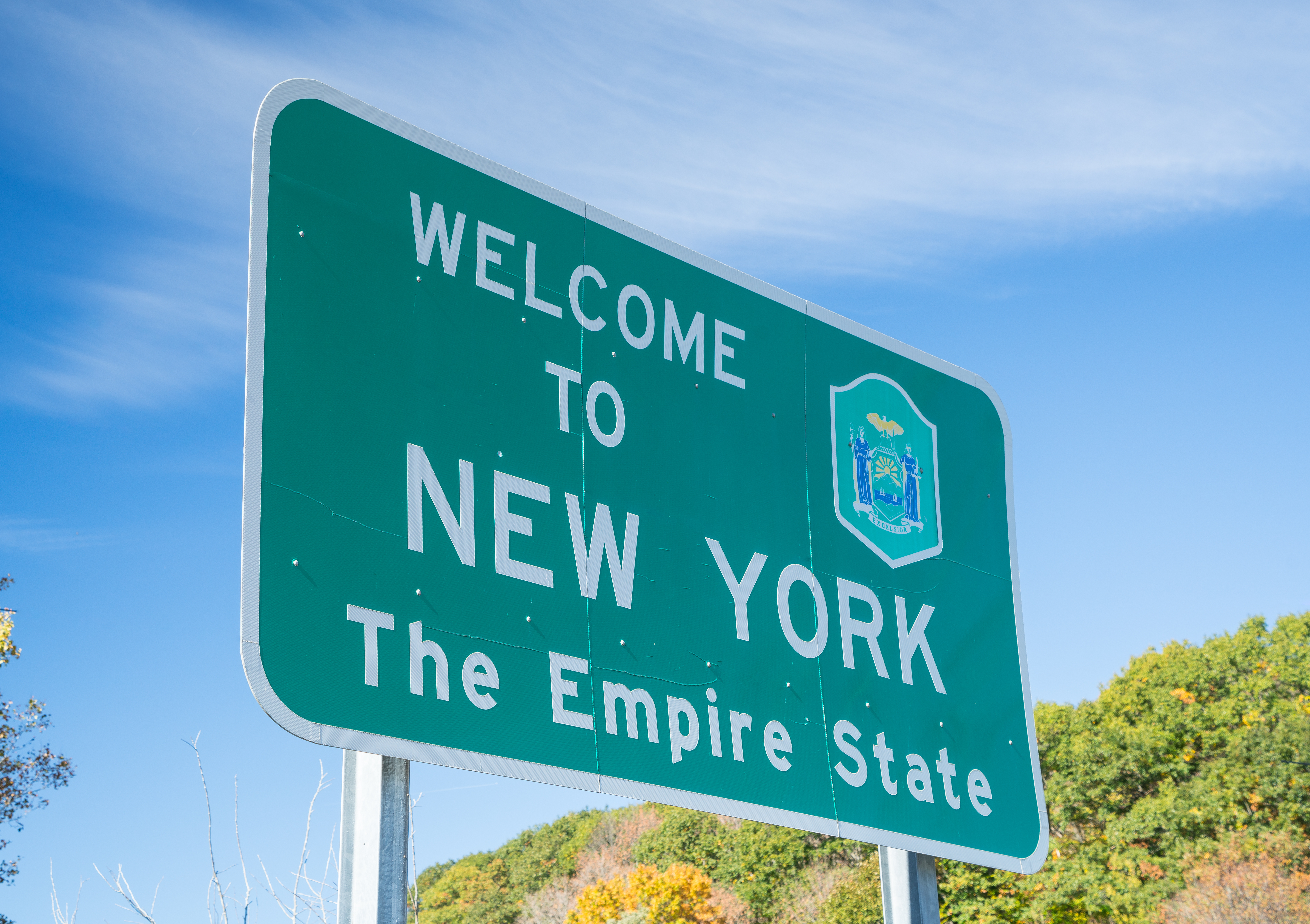 Welcome to New York sign