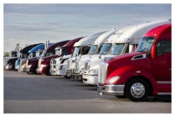 Group Of Trucks Parked