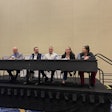 From left: Martin Redilla, HDA Truck Pride; Jeff Baker, Vander Haag's; Jay Goninen, WrenchWay; Blain Johnson, T3 Recruiters; Susan Gard, Blaine Brothers; and Lauren Reinhold, UNOH; speak on employee recruitment and retention during the HDA Truck Pride Annual Meeting Wednesday in National Harbor, Md.