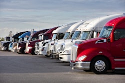 Group Of Trucks Parked