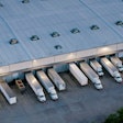 Trailers At Warehouse From Above