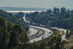 California Highway Facing West