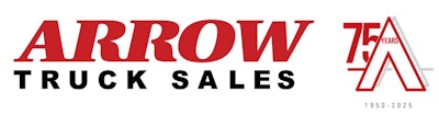 22354951 Arrow Logo With 75th Year 1219x320
