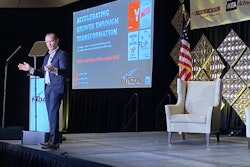 Peter Sheahan discusses growing business during uncertain times during his keynote presentation at the 2025 NTDA Convention Wednesday in Tucson, Ariz.