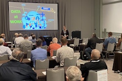 VIPAR Heavy Duty Manager of Content Services Andrea Lily presents on updates to PARTSPHERE PIM and DAM during the IMPACT Conference Monday in Orlando, Fla.