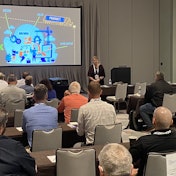 VIPAR Heavy Duty Manager of Content Services Andrea Lily presents on updates to PARTSPHERE PIM and DAM during the IMPACT Conference Monday in Orlando, Fla.