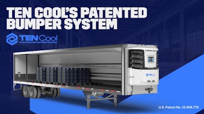 TEN Cool's patented bumper system enhances temperature-controlled trailers with improved airflow, increased load capacity and better cargo protection.