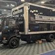 Bollinger Motors' battery-electric B4 chassis cab on display at the 2025 Advanced Clean Technology Expo.