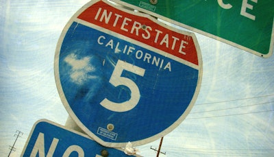 California Highway Roadsign
