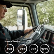 Samsara's new Commercial Navigation feature includes an hours of service (HOS) overlay.