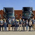 The design team for the all-new Volvo VNL, from left, are Raleigh Haire, industrial designer; Christian Christensen, industrial designer; Morris Jeffreys, user experience designer; Michael Lawrence, chief user experience designer; Matt Kulczycki, senior visualization designer; Alexandre Henriques, chief exterior designer; Ian Anderson, senior industrial designer; Brian Balicki, head of design; Oana Mihai, graphic designer; Ainsley Carter, user experience designer; Jason Dabel, chief interior designer; and Brooke Elliott, senior color material and finish designer.